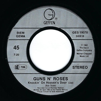 Guns N' Roses : Knockin' On Heaven's Door (7", Single)
