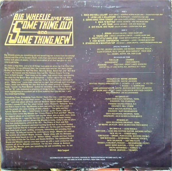 Big Wheelie : Big Wheelie Gives You Something Old And Something New (LP)