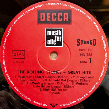 The Rolling Stones : Great Hits (LP, Comp, Ele)