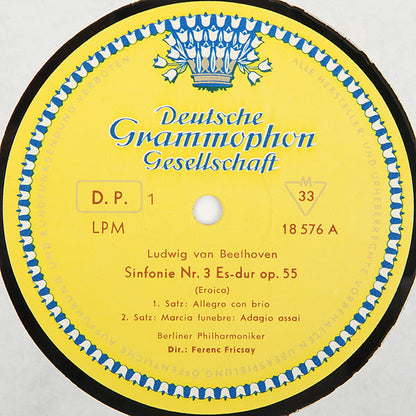 Ludwig Van Beethoven, Berliner Philharmoniker, Ferenc Fricsay : Eroica (Sinfonie Nr. 3 Es-dur Op. 55) (LP, Mono)