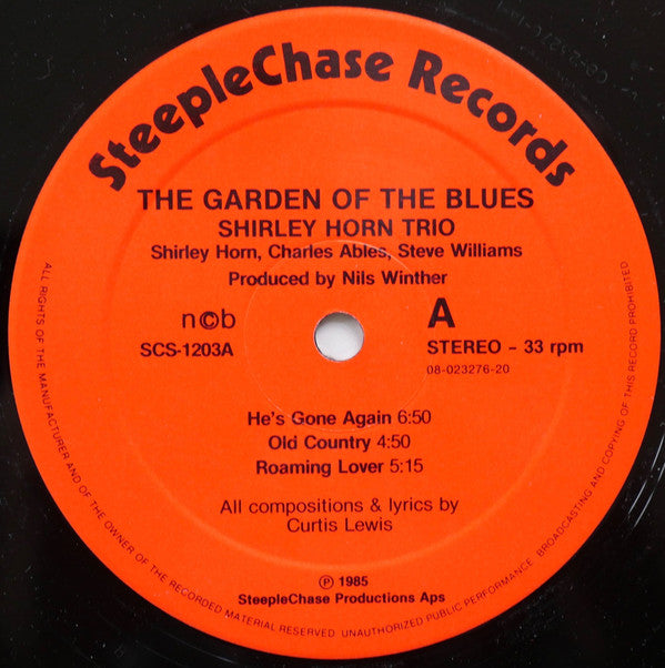Shirley Horn Trio : The Garden Of The Blues (LP, Album)