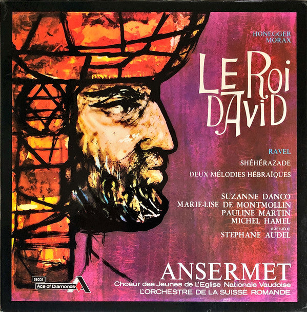 Ernest Ansermet, Arthur Honegger, René Morax, Maurice Ravel, Suzanne Danco, Marie Lise De Montmollin, Pauline Martin (2), Michel Hamel, Stephane Audel, Chœur Des Jeunes De L'Église National Vaudoise, L'Orchestre De La Suisse Romande : Le Roi David / Shéhérazade / Deux Mélodies Hébraïques (2xLP, Comp, RP + Box)