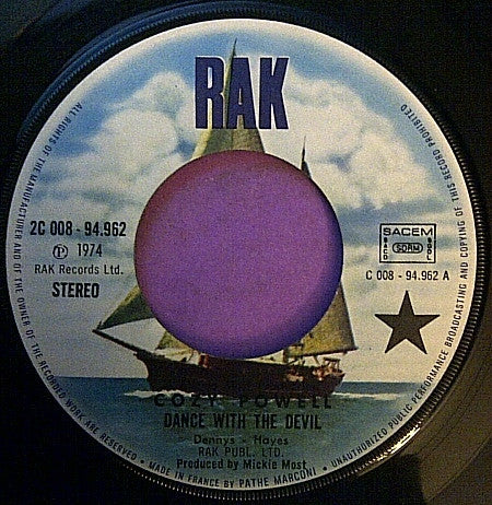 Cozy Powell : Dance With The Devil (7")