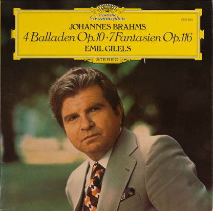 Johannes Brahms, Emil Gilels : Balladen Op. 10 / Fantasien Op. 116 (LP)