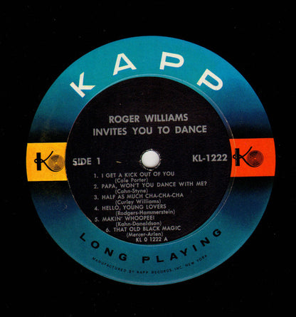 Roger Williams (2) : Invites You To Dance (LP, Album)