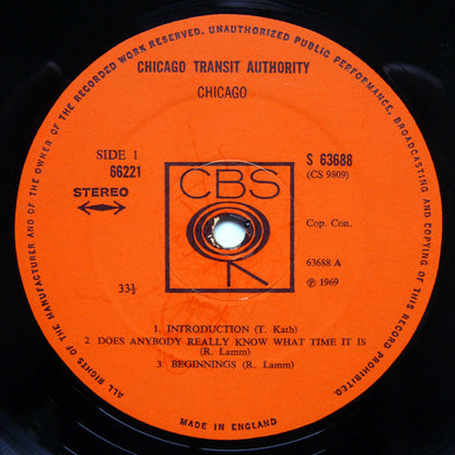 Chicago (2) : Chicago Transit Authority (2xLP, Album, Gat)