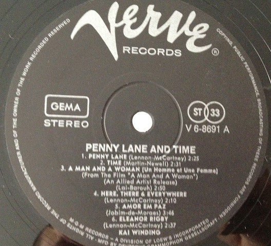 Kai Winding : Penny Lane & Time (LP)