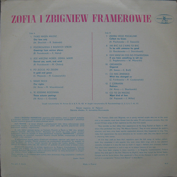 Framerowie : Pozdrowienia Z Różnych Stron (LP, Album, Blu)
