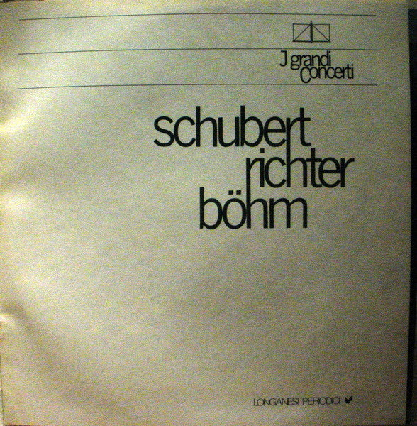 Franz Schubert, Sviatoslav Richter, Karl Böhm : Sinfonia N.8 D.759 "Incompiuta". Sonata Per Pianoforte D.958 (LP, Mono)