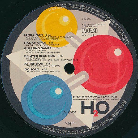 Daryl Hall & John Oates : H₂O (LP, Album)