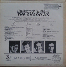 The Shadows : Shadow Music (LP, Album)