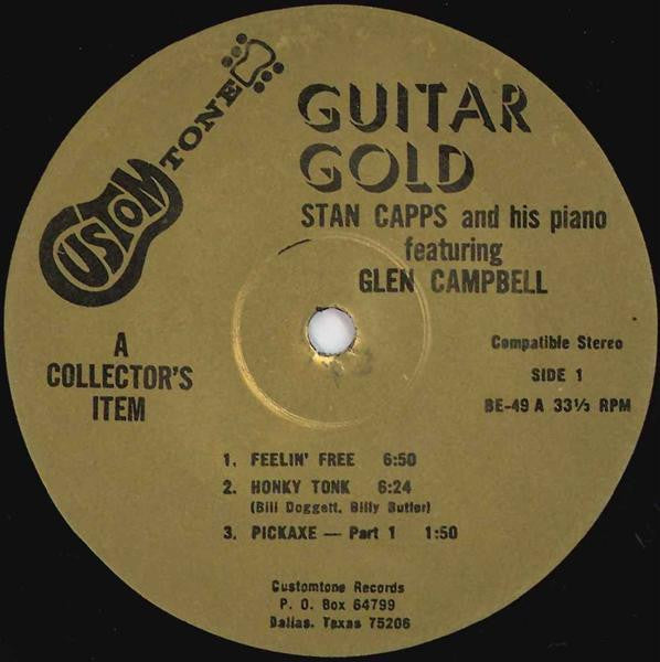 Stan Capps And His Piano Featuring Glen Campbell : Guitar Gold (LP, Album)