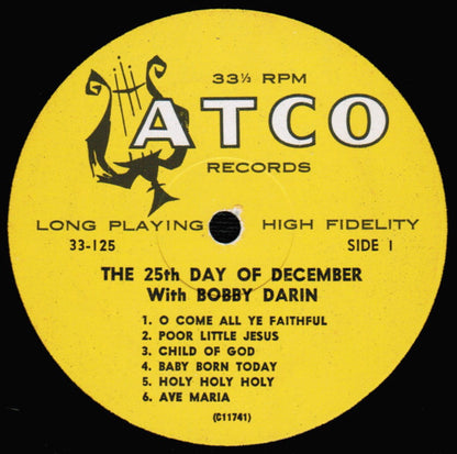 Bobby Darin : The 25th Day Of December With Bobby Darin  (LP, Album, Mono)