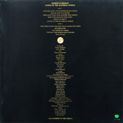 George Harrison : Living In The Material World (LP, Album, Gat)