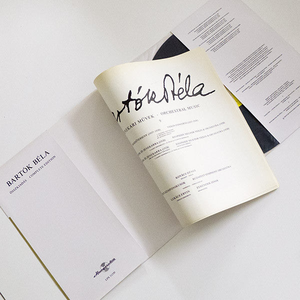 Béla Bartók, Dénes Kovács, Ervin Lukács, János Ferencsik : Violin Concerto · Rhapsody No I. & II. (LP)