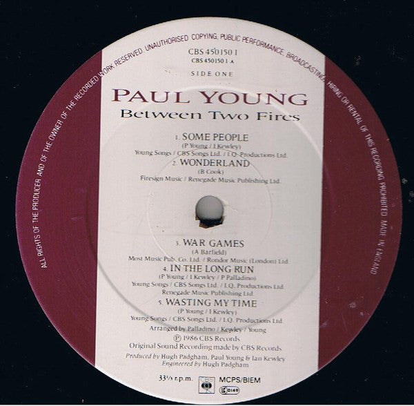 Paul Young : Between Two Fires (LP, Album)