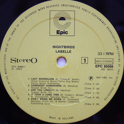 Labelle : Nightbirds (LP, Album)