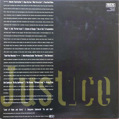 Various : Justice Is Our Conviction (LP, Comp)