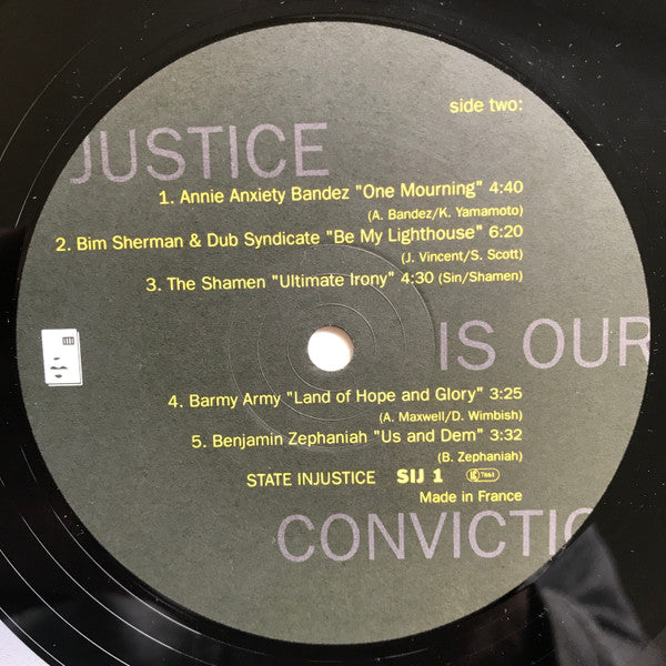 Various : Justice Is Our Conviction (LP, Comp)