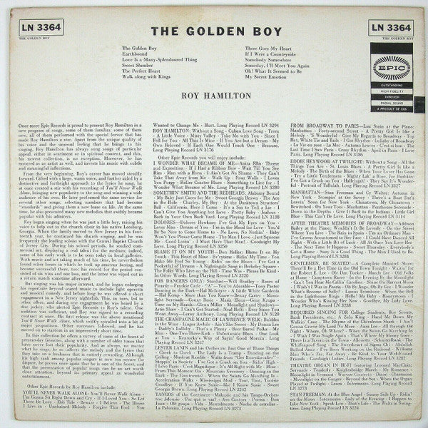 Roy Hamilton (5) : The Golden Boy (LP)