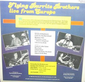 The Flying Burrito Bros : Live From Europe (LP, Album)