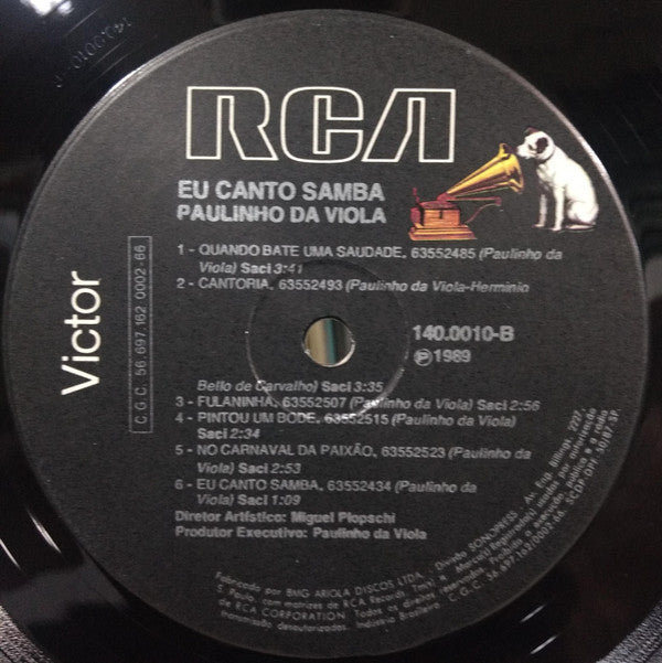 Paulinho Da Viola : Eu Canto Samba (LP, Album)