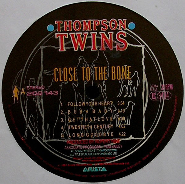 Thompson Twins : Close To The Bone (LP, Album)