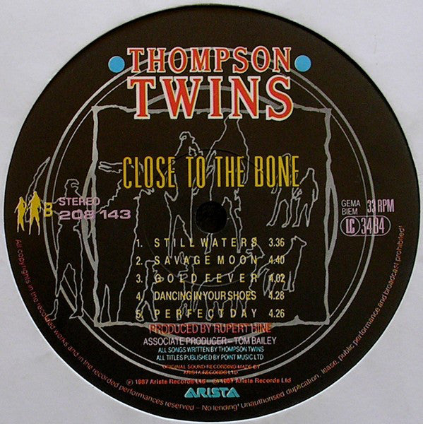 Thompson Twins : Close To The Bone (LP, Album)