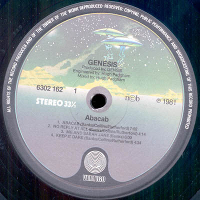 Genesis : Abacab (LP, Album, RBY)