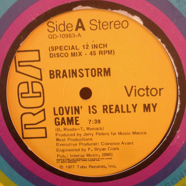 Brainstorm (5) : Lovin' Is Really My Game (12")