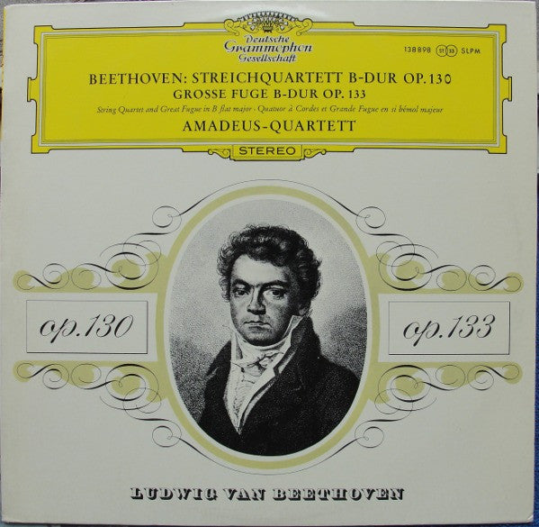 Ludwig Van Beethoven - Amadeus-Quartett : Streichquartett B-dur Op.130 / Grosse Fuge B-dur Op.133 (LP, RE)