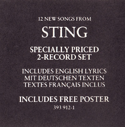 Sting : ...Nothing Like The Sun (2xLP, Album)