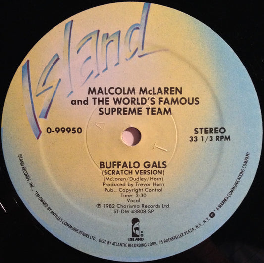 Malcolm McLaren And World's Famous Supreme Team : Buffalo Gals (12", SP )