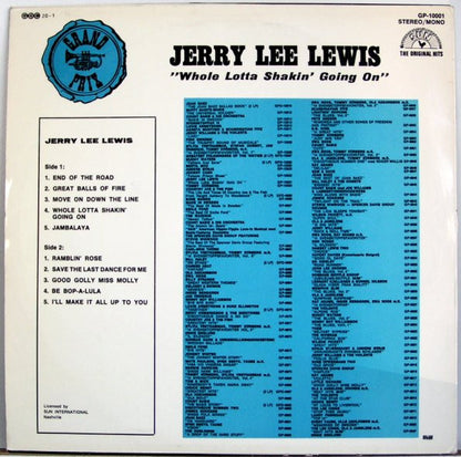 Jerry Lee Lewis : Whole Lotta Shakin' Going On  (LP, Comp, Mono, RP)