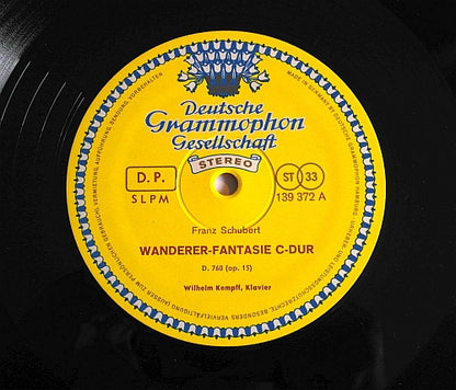 Franz Schubert, Wilhelm Kempff : Wanderer-Fantasie D.760 Moments Musicaux D.780 (LP)