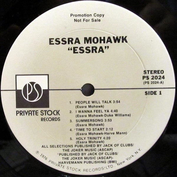 Essra Mohawk : Essra (LP, Album, Promo, Ter)