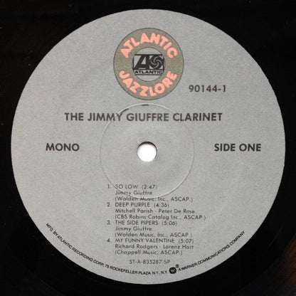 Jimmy Giuffre : The Jimmy Giuffre Clarinet (LP, Album, Mono, RE)