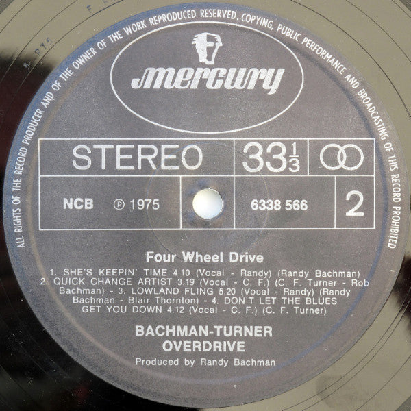 Bachman-Turner Overdrive : Four Wheel Drive (LP, Album)