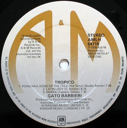 Gato Barbieri : Tropico (LP, Album)