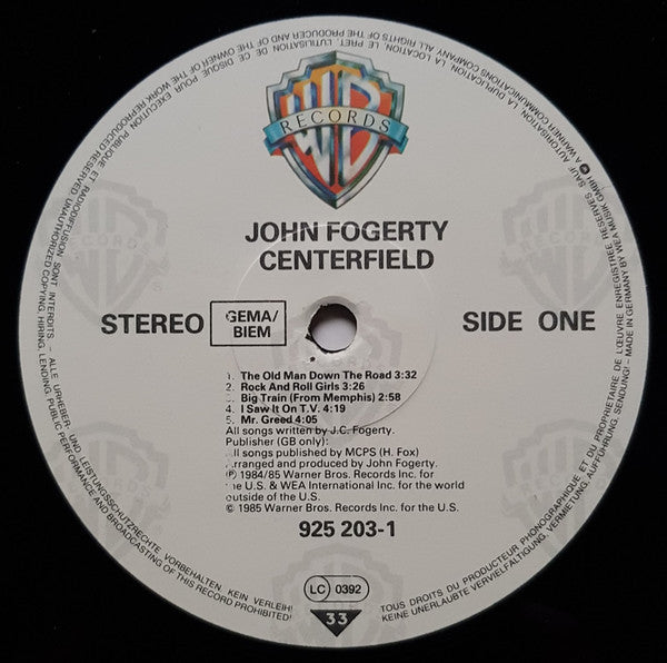 John Fogerty : Centerfield (LP, Album)