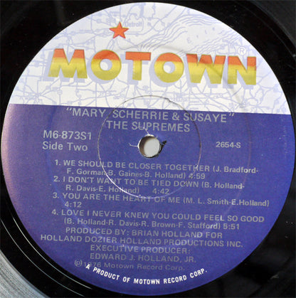 The Supremes : Mary, Scherrie & Susaye (LP, Album, Mon)