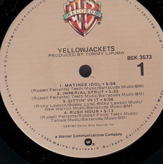 Yellowjackets : Yellowjackets (LP, Album, Tan)