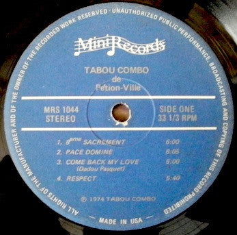 Tabou Combo : 8th Sacrement (LP, Album)