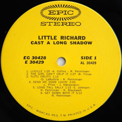 Little Richard : Cast A Long Shadow (2xLP, Comp, RE, San)