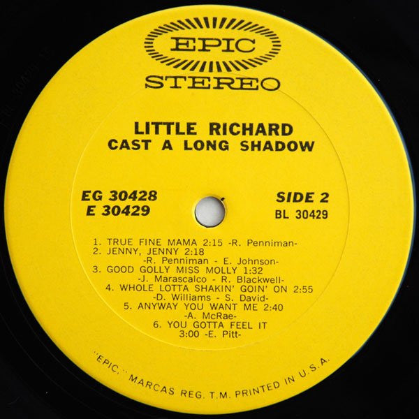 Little Richard : Cast A Long Shadow (2xLP, Comp, RE, San)