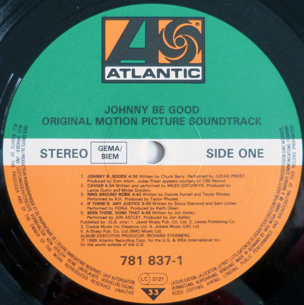 Various : Johnny Be Good - Original Motion Picture Soundtrack (LP, Album, Comp)