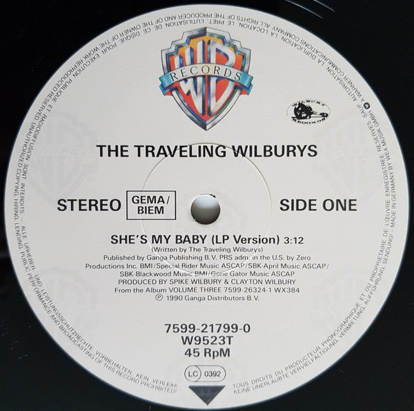 Traveling Wilburys : She's My Baby (12", Single)