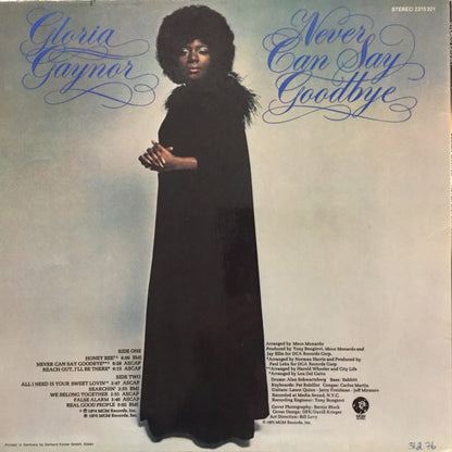 Gloria Gaynor : Never Can Say Goodbye (LP, Album)