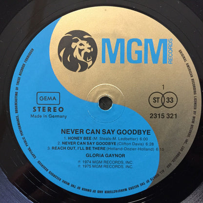 Gloria Gaynor : Never Can Say Goodbye (LP, Album)