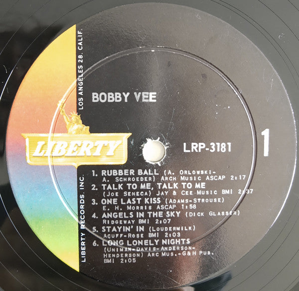 Bobby Vee : Bobby Vee (LP, Album, Mono, Ind)